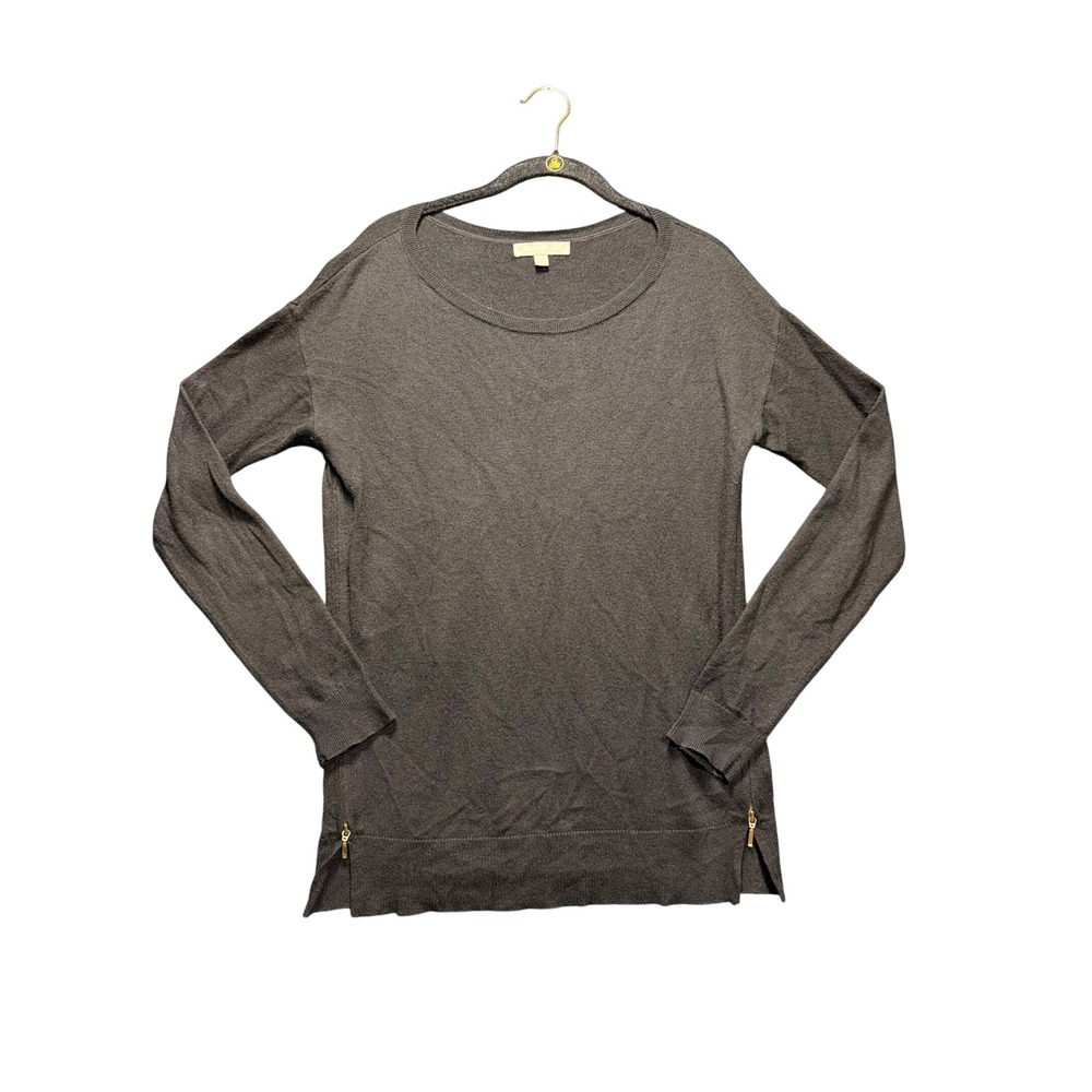 Banana Republic Sweater Women Small Black Wool Blend Side Zip 128720-01